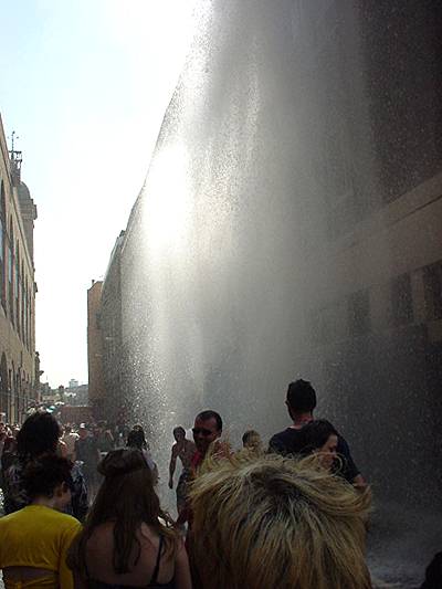 waterfall in the city!